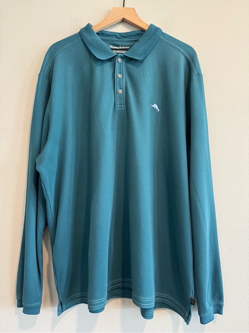 Tommy Bahama Island Zone Supima Cotton Long-Sleeve Polo 3XL